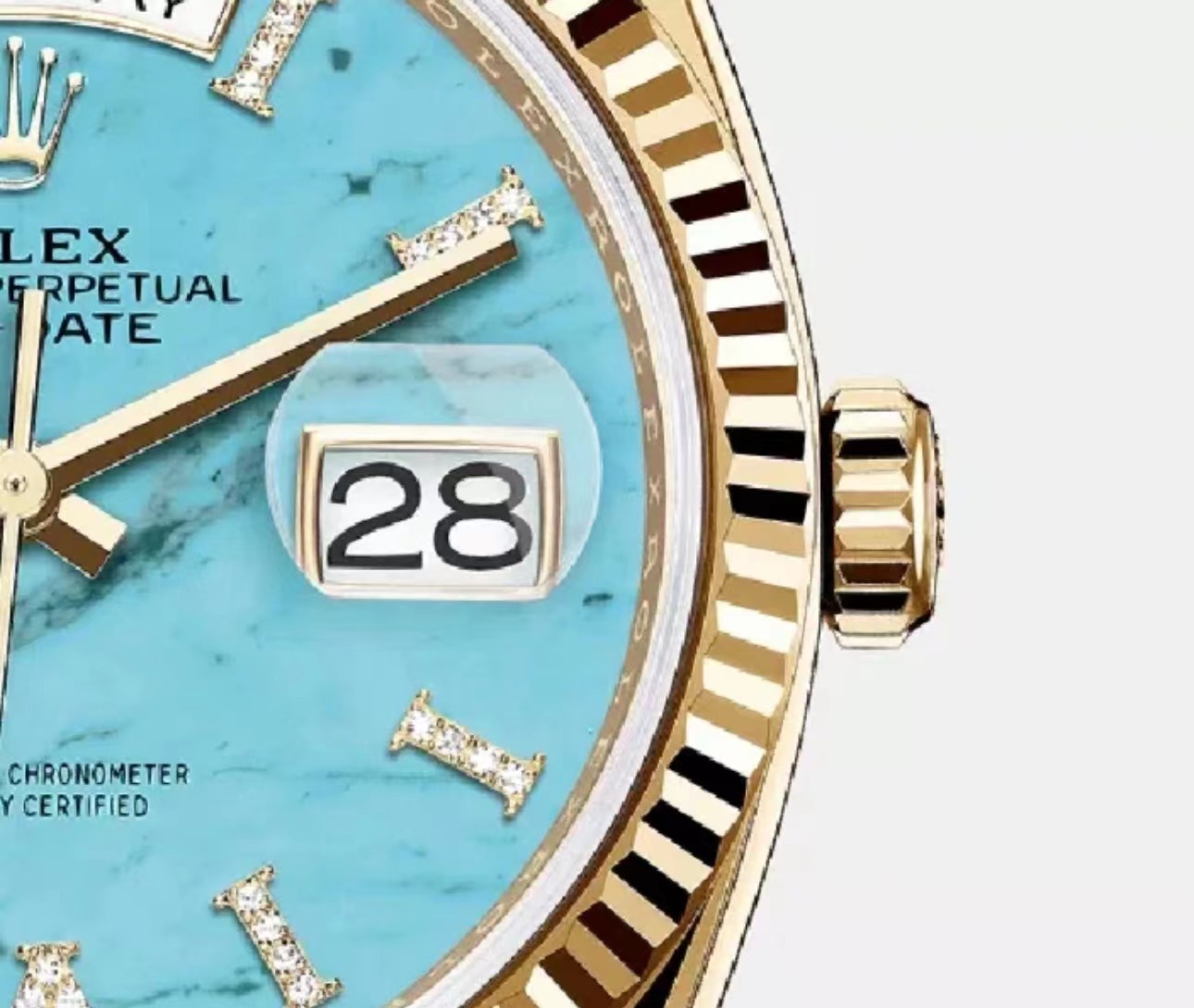 Rolex Day-Date 36mm Blue Ombre Diamond Dial Yellow Gold President Automatic Watch 128348rbr-0037 - Orolen