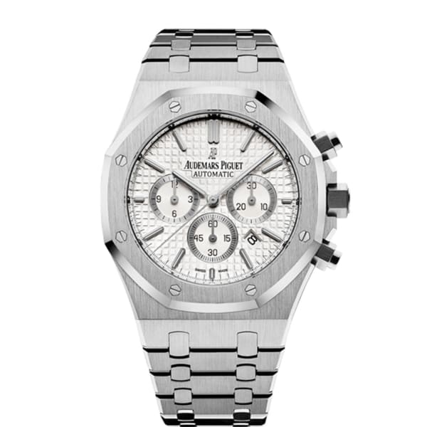 AUDEM@RS P!GUET Royal Oak Chronograph Silver-toned Dial 41mm Stainless Steel Watch