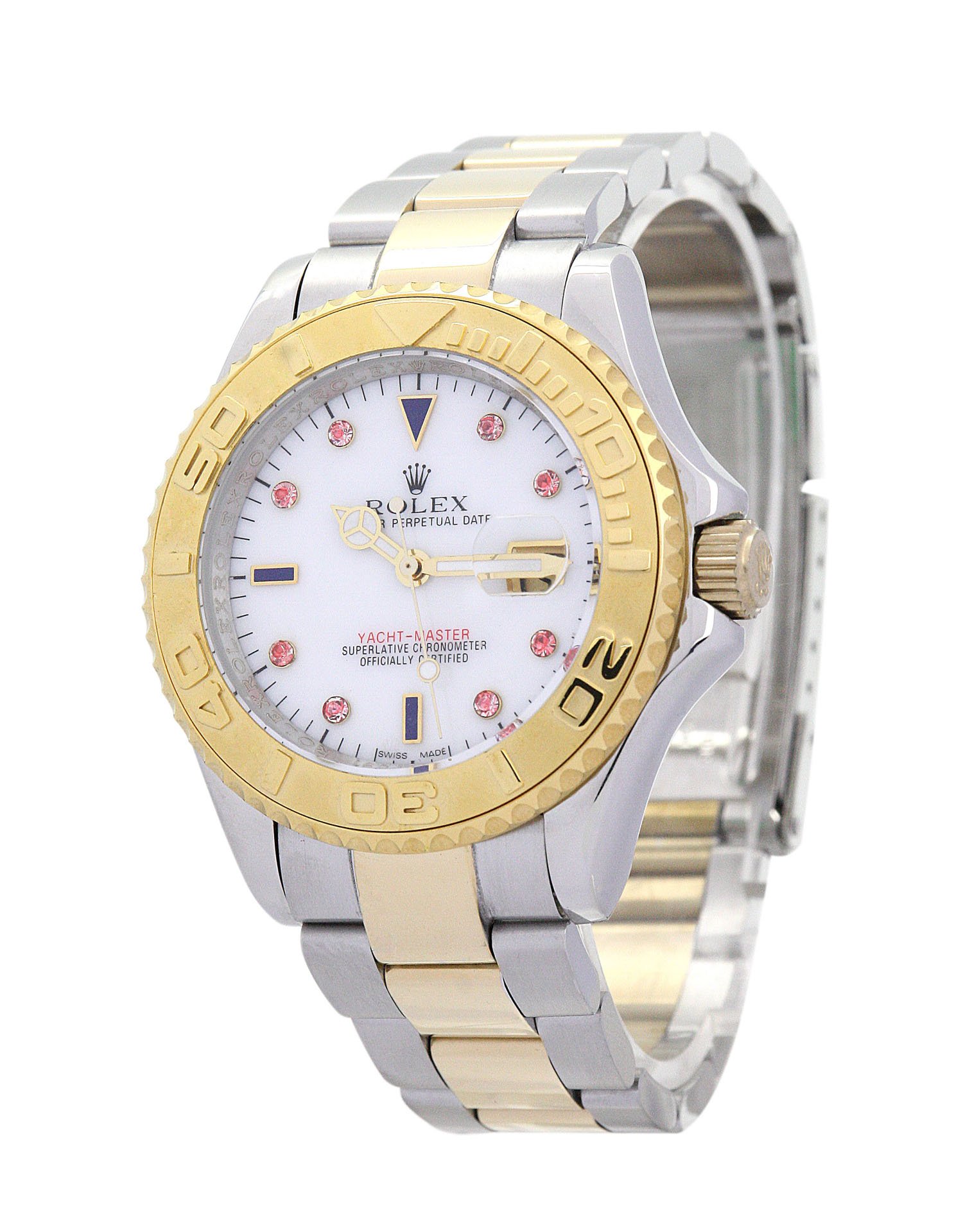 rol€x Yacht-Master Red Diamond and White dial 16623