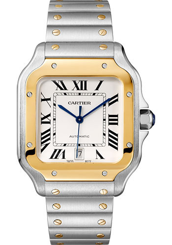 C@RTIER Santos Stainless Steel & 18K Yellow Gold Men��s Watch, W2SA0009