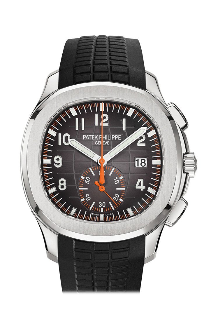 PAT€K PHIL!PPE Aquanaut Black Dial Automatic Men's Chronograph Watch 5968A-001