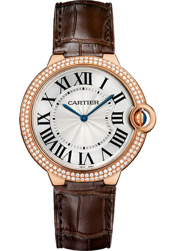 C@RTIER Ballon Bleu 18K Rose Gold & Diamonds Unisex Watch, WE902055