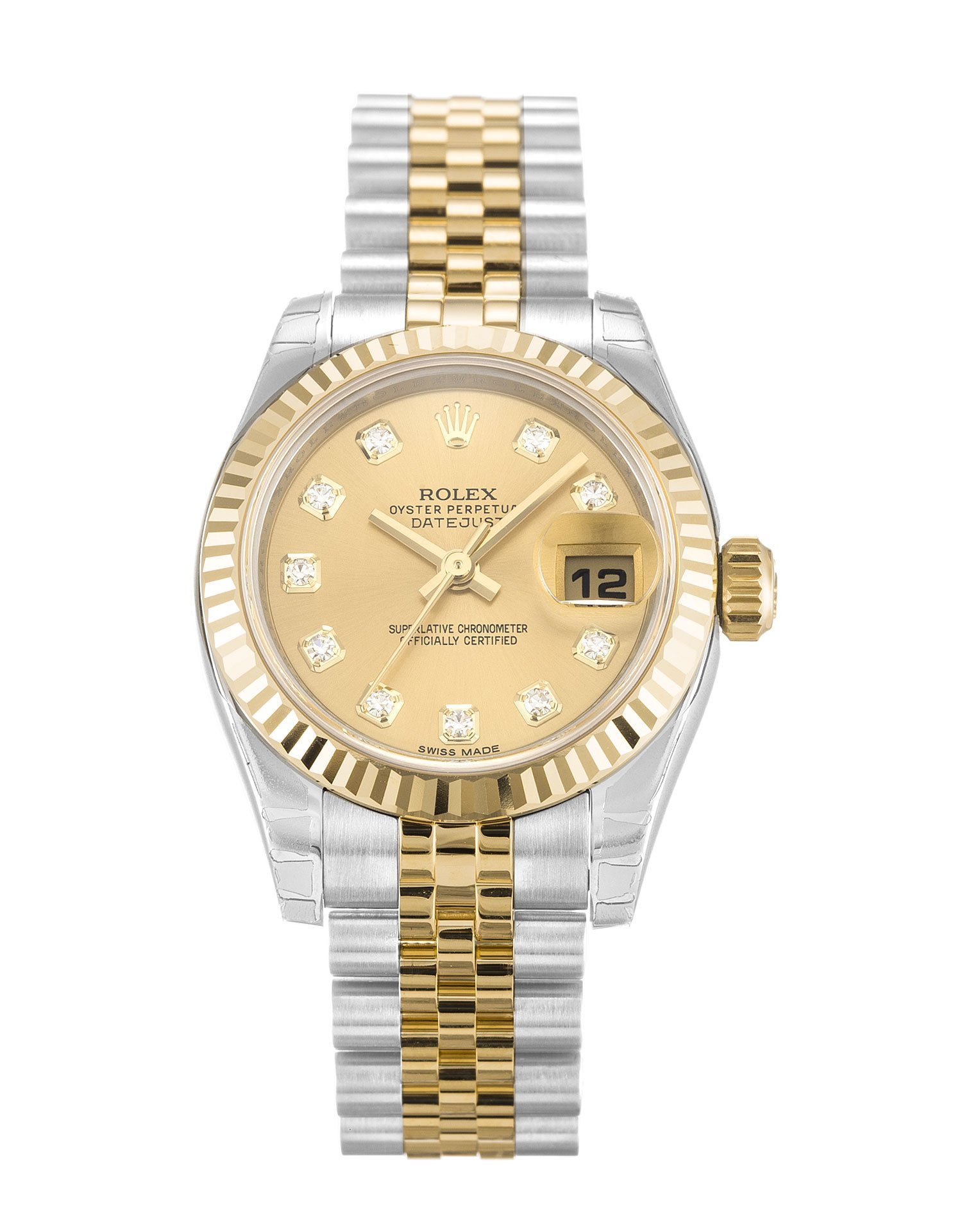 rol€x Datejust Lady Champagne Diamond Dial 179173