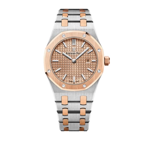AUDEM@RS P!GUET Royal Oak Quartz Rose dial, 33mm, Rose gold, 67650SR.OO.1261SR.01
