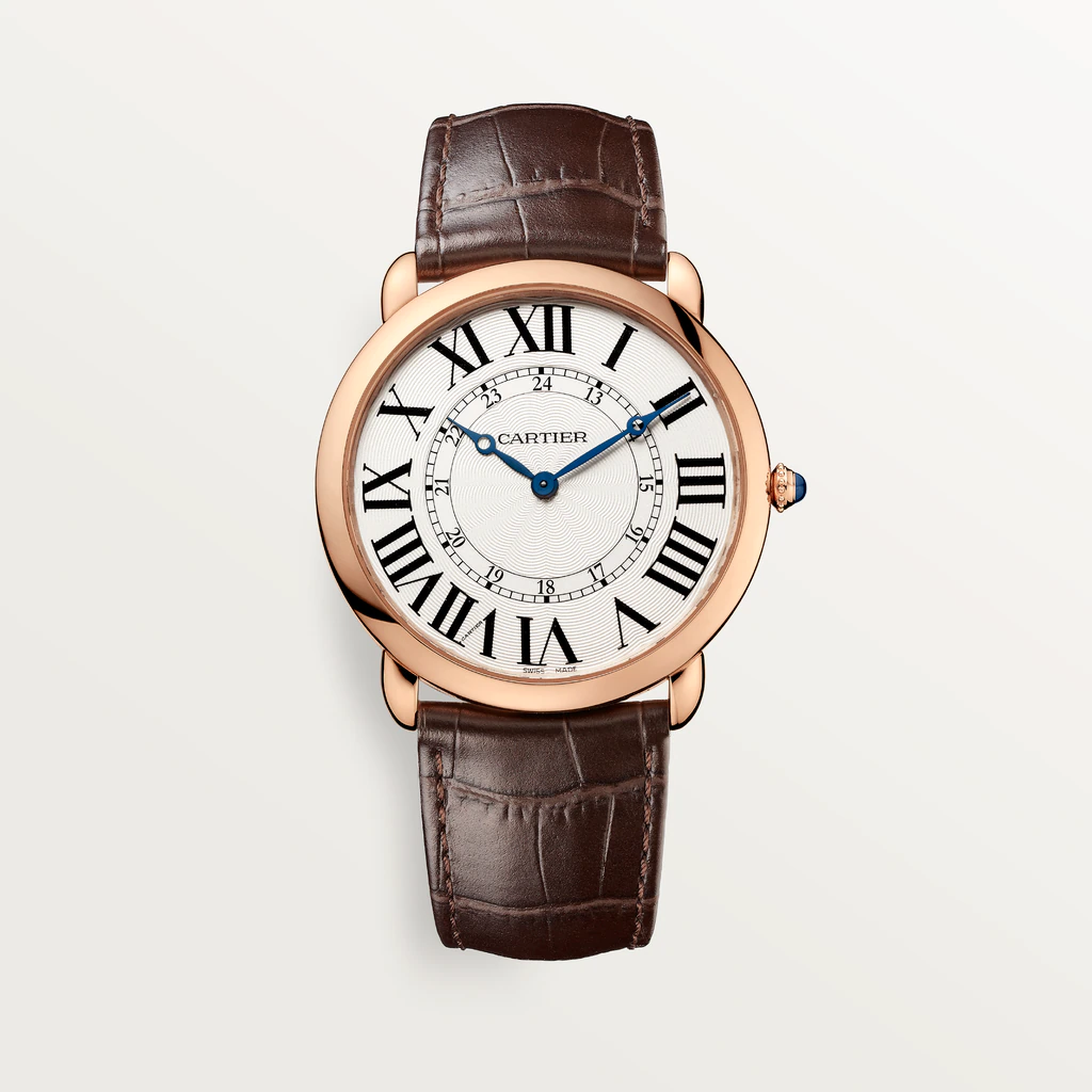C@RTIER Ronde Louis 18K Pink Gold Men��s Watch, W6801004