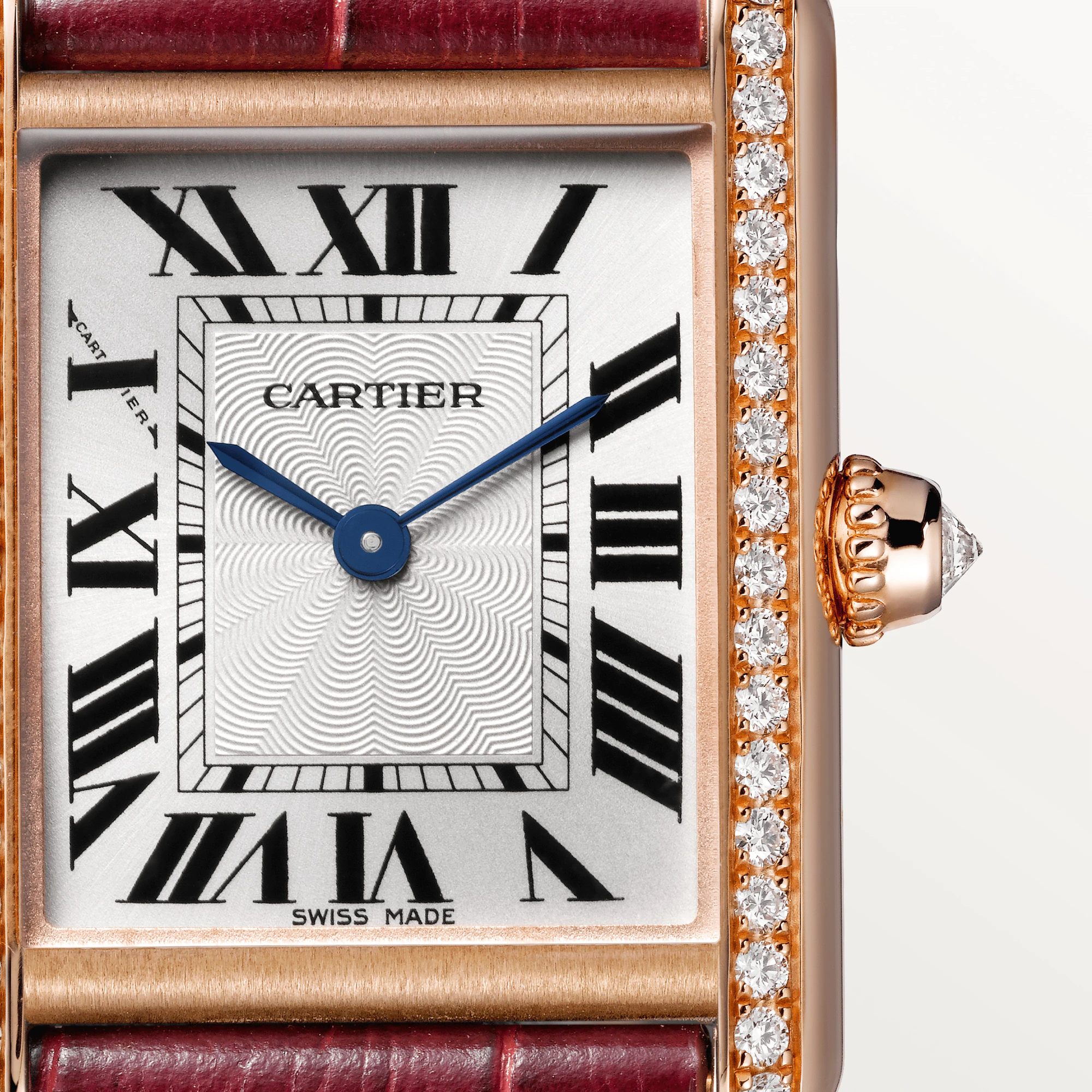 C@RTIER Tank Rose Gold & Diamond Lady��s Watch, WJTA0037