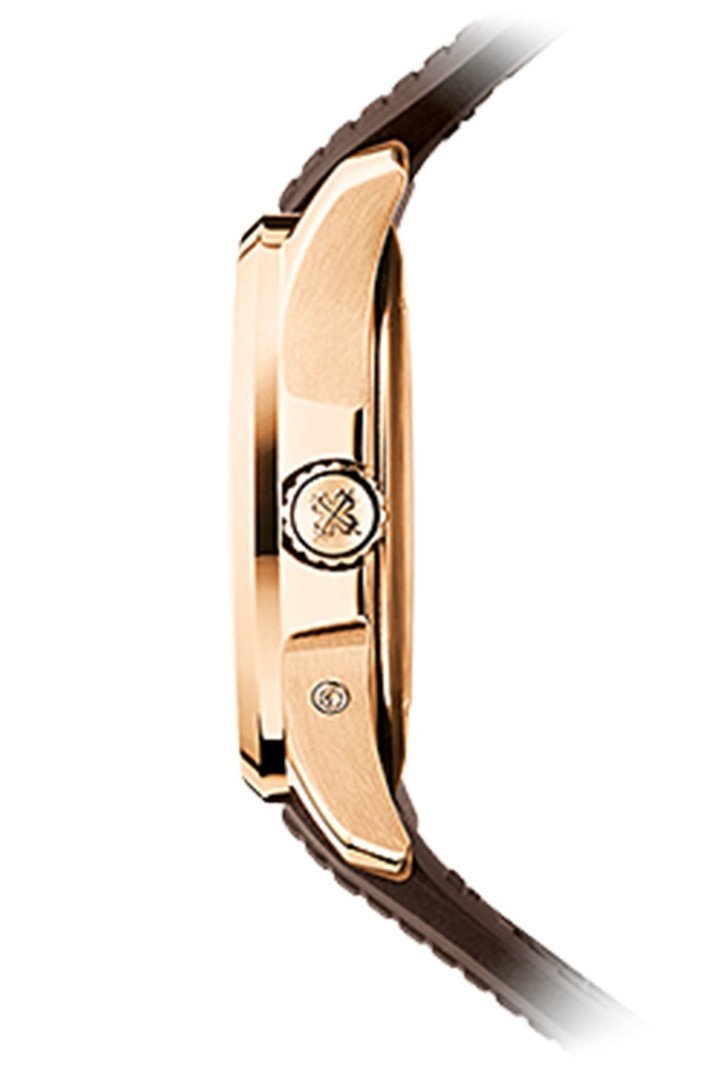 Patek Philippe Aquanaut Brown Embossed Arabic Dial Rose Gold Composite Men's Watch 5164R-001 - Orolen