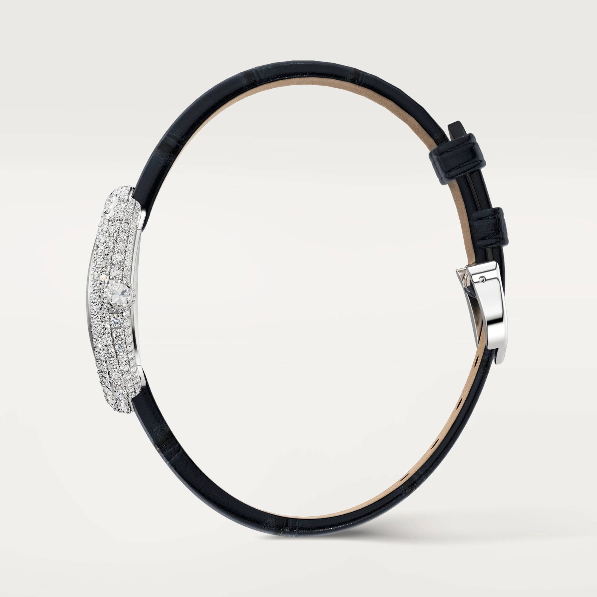 Cartier Baignoire 18K White Gold & Diamonds Ladies Watch, WJBA0015 - Orolen