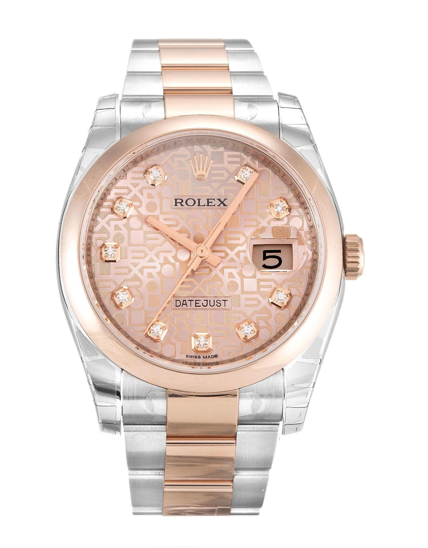 rol€x Datejust Rose Dial 116201