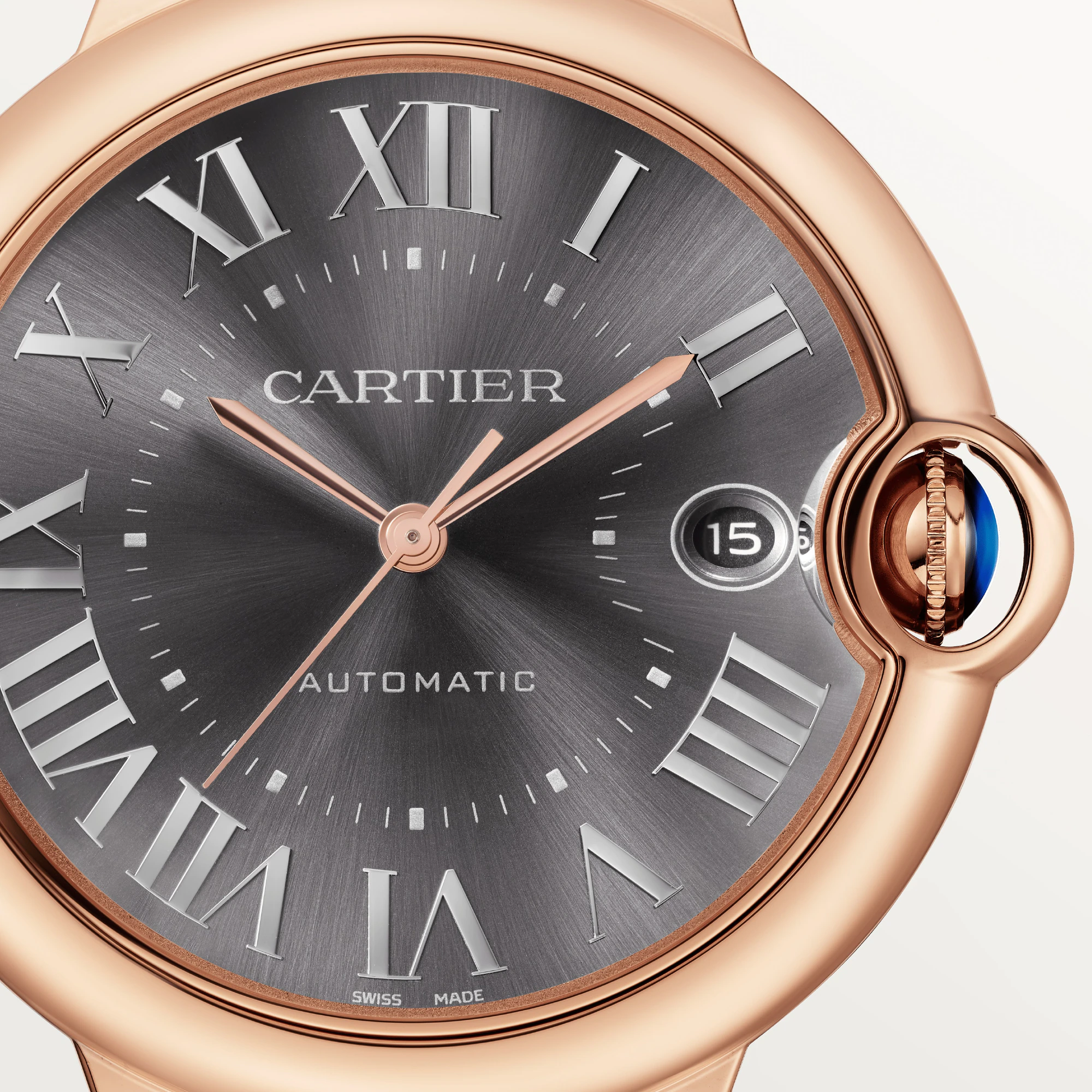 C@RTIER Ballon Bleu 40 mm Rose Gold Men��s Watch, WGBB0050