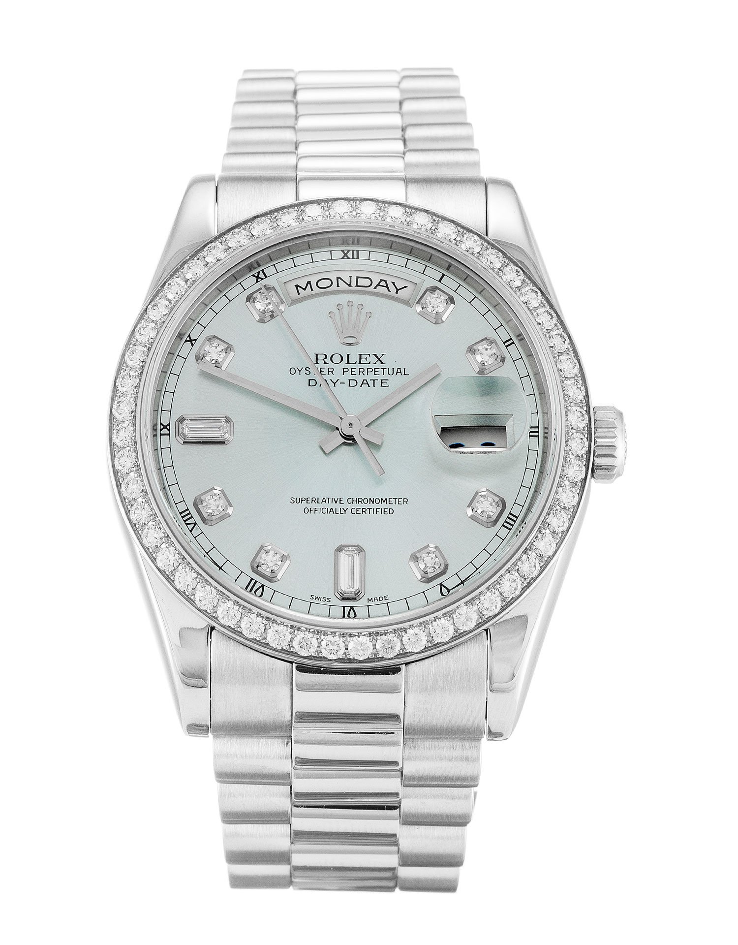 rol€x Day-Date Blue Dial 118346
