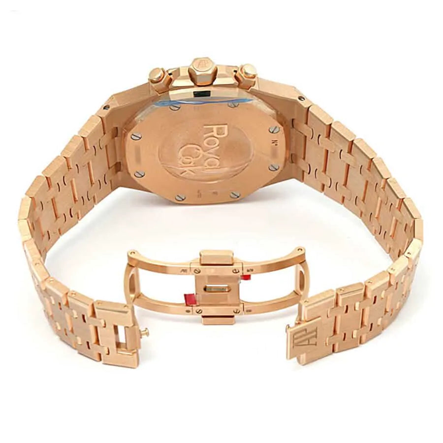 Audemars Piguet Royal Oak Chronograph  41MM Rose Gold Bracelet �?Black Dial - Orolen