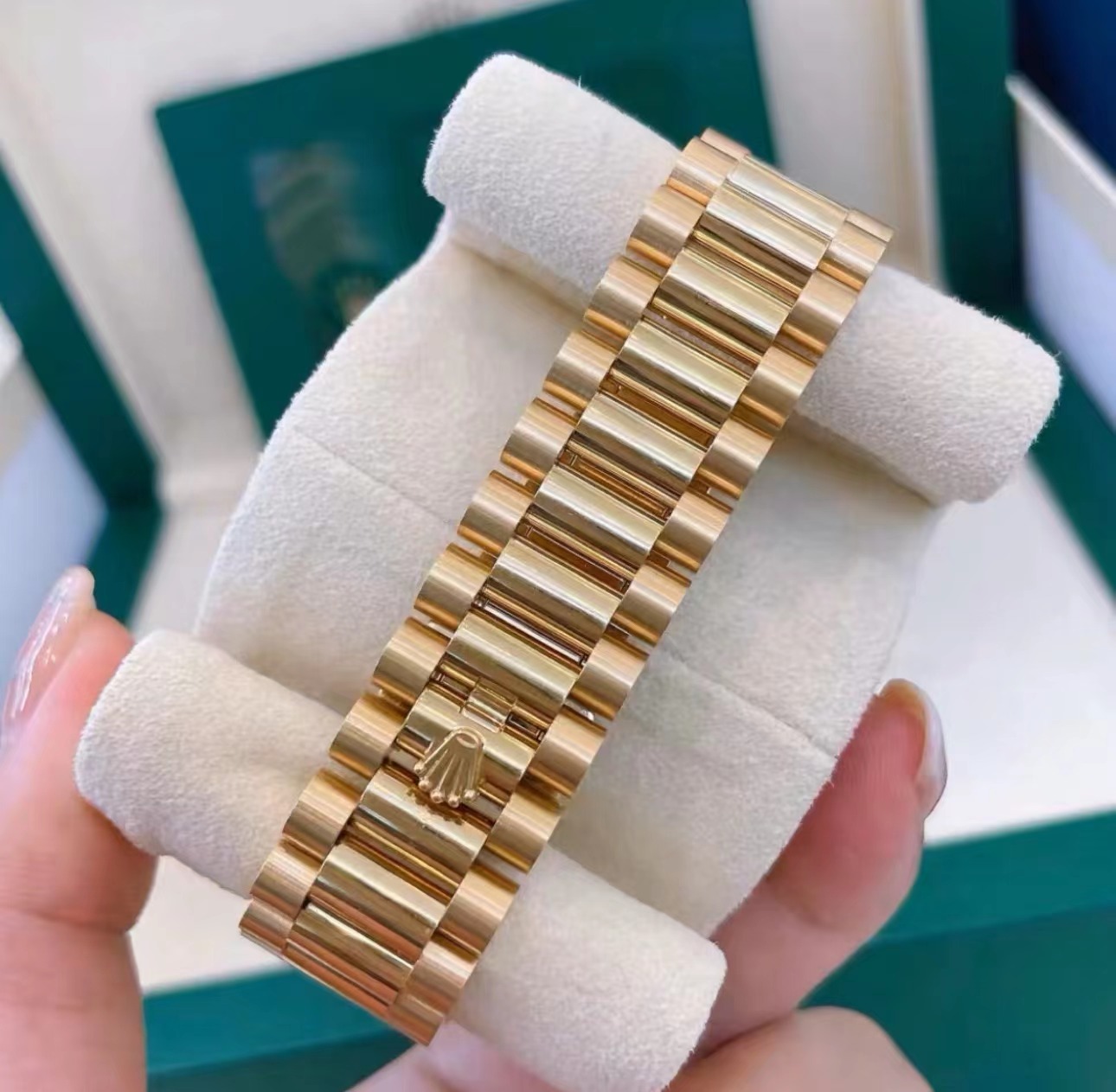 Rolex Day-Date 36mm Blue  Diamond Dial Yellow Gold President Automatic Watch m128238-0071 - Orolen