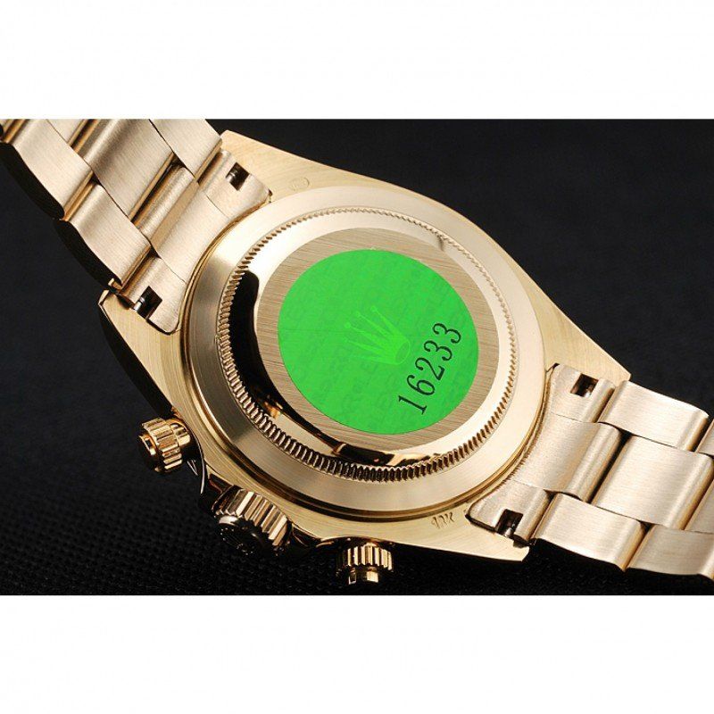 Rolex Cosmograph Daytona Green Dial Rose Gold Case And Bracelet 1454244 - Orolen