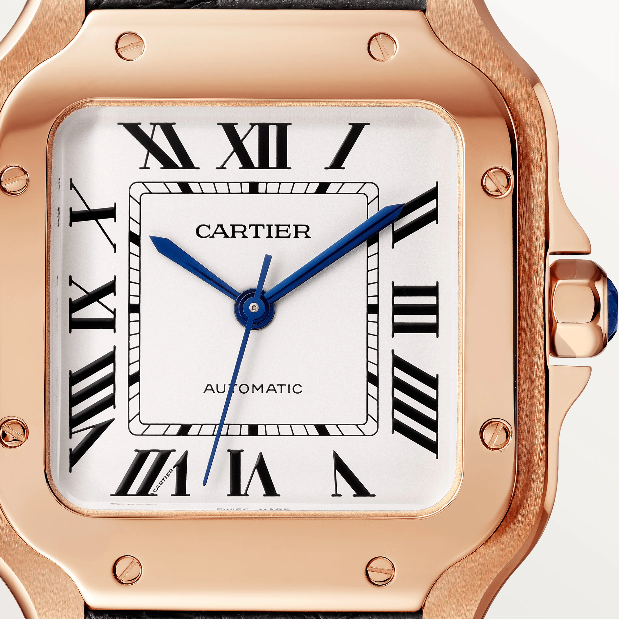 C@RTIER Santos Rose Gold Unisex Watch, WGSA0031