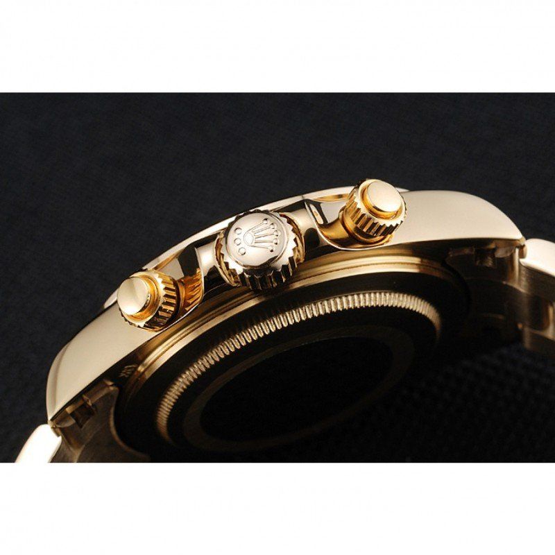 Rolex Cosmograph Daytona Brown Dial Diamond Numerals Gold Case And Bracelet 1454245 - Orolen