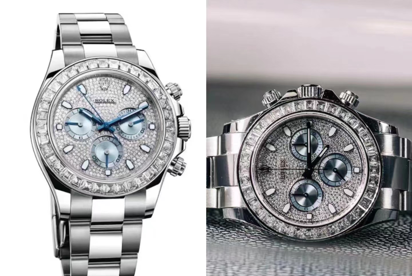 rol€x universe meter type Daytona series waterproof man Automatic mechanical watch Chronograph Silver white dial 40mm silver Color strap 116576TBR