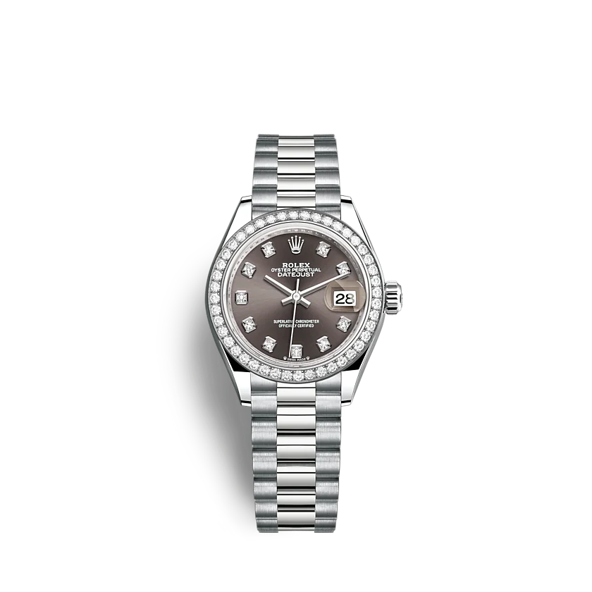 rol€x Lady-Datejust 279139RBR 28mm Dark grey