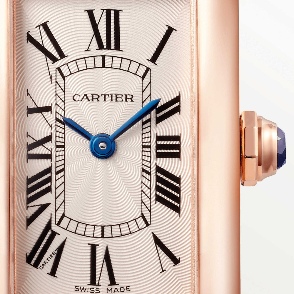 Cartier Tank Am Ricaine 18k Rose Gold Women S Watch, W2607456