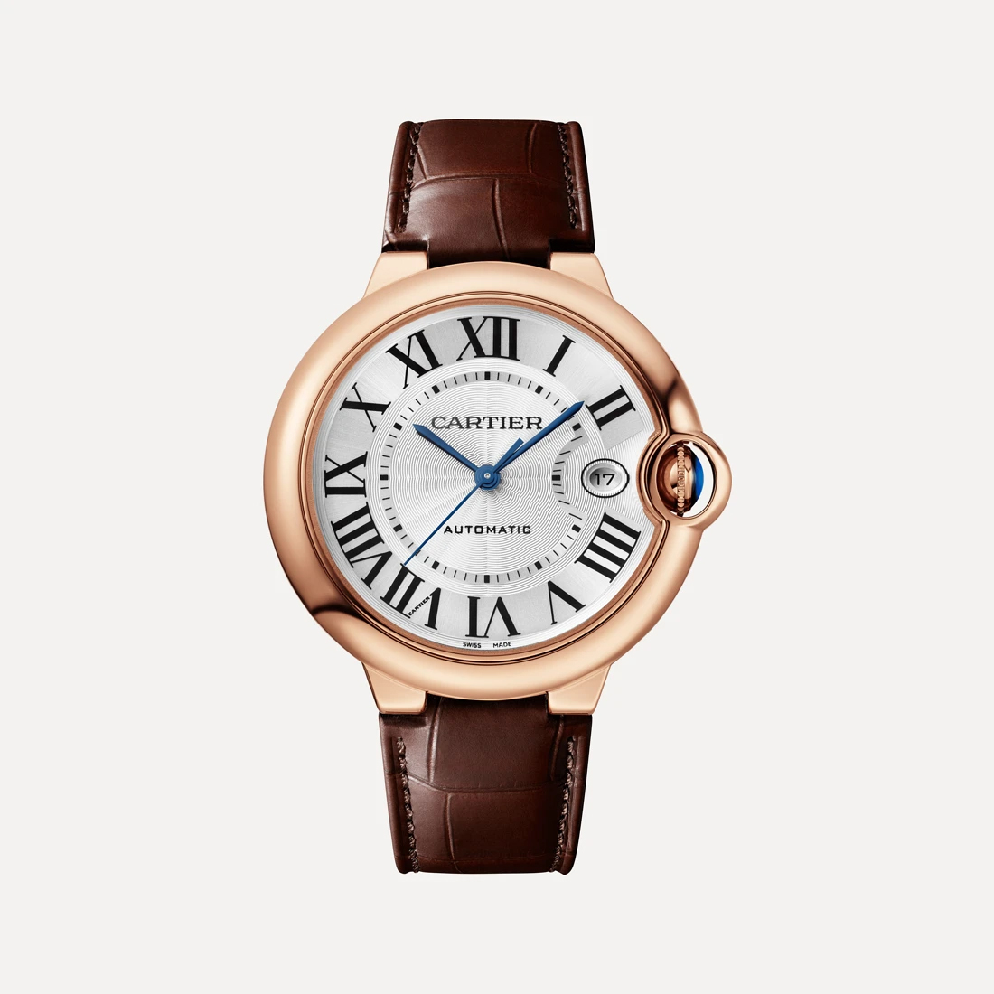 C@RTIER Ballon Bleu 40 mm 18K Rose Gold Men��s Watch, WGBB0035
