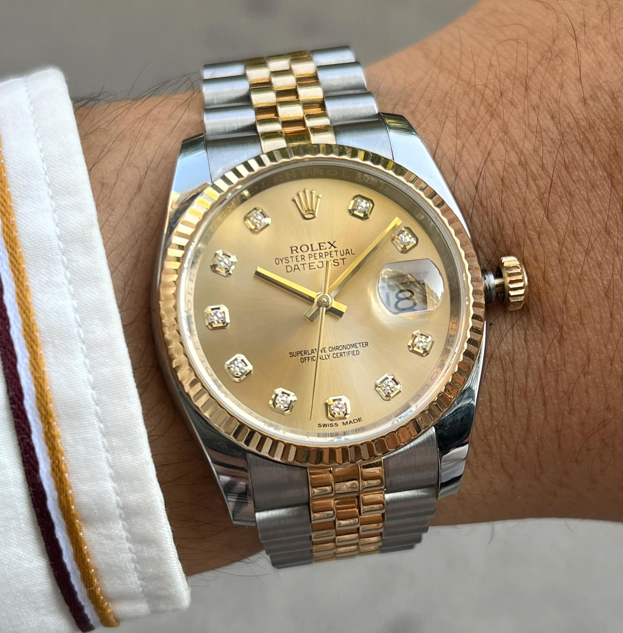 Rolex Datejust 36 Champagne 116233-0150 - Orolen