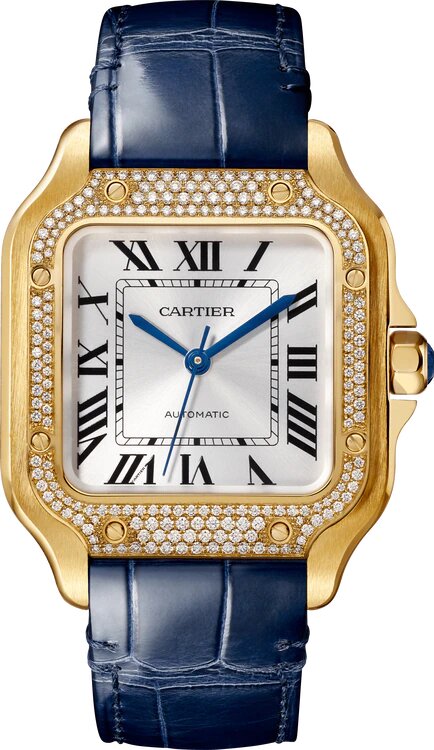 C@RTIER Santos 18K Yellow Gold & Diamonds Lady��s Watch, WJSA0013