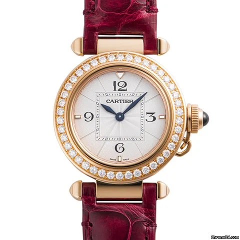 C@RTIER Pasha 30 mm Rose Gold & Diamonds Lady��s Watch, WJPA0017