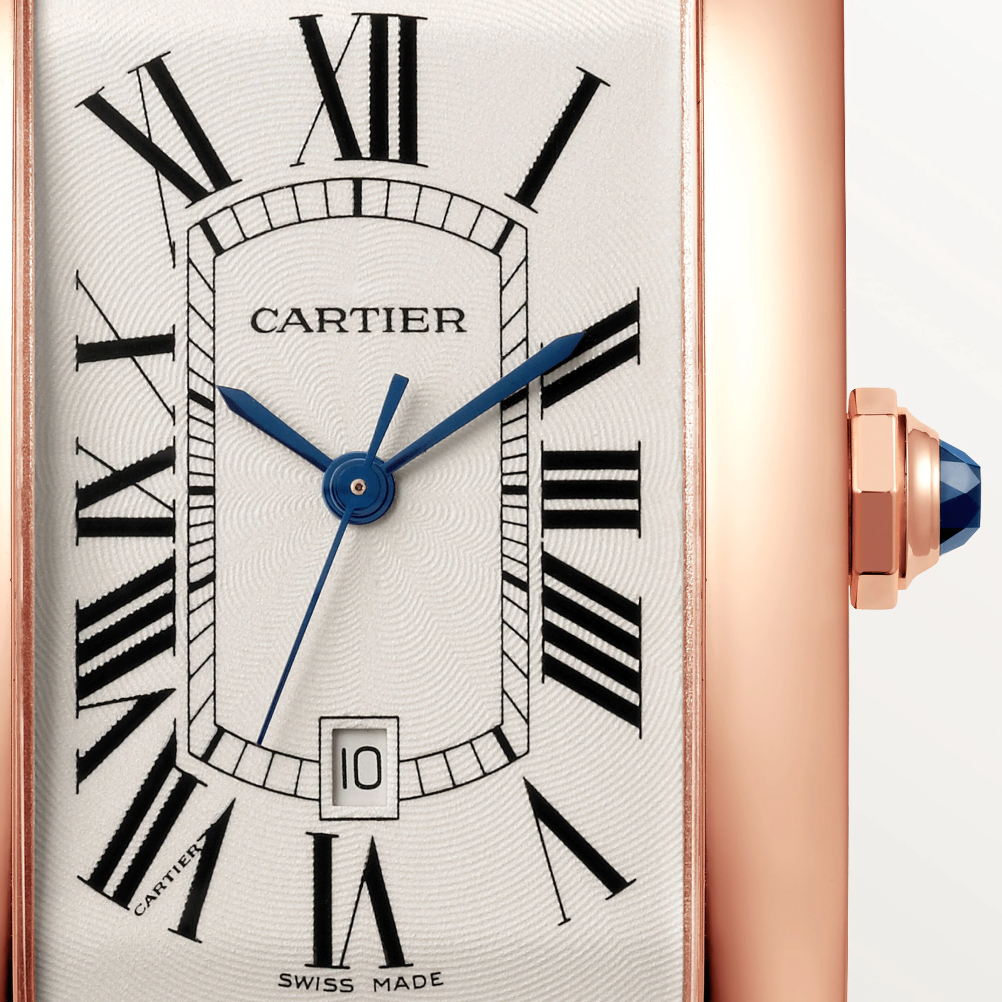 C@RTIER Tank Am��ricaine 18K Rose Gold Watch, W2609156