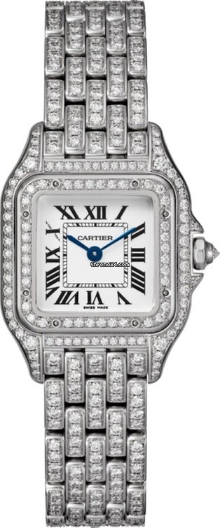 C@RTIER Panth��re 18K White Gold & Diamonds Ladies Watch, HPI01129