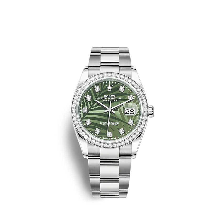 rol€x Datejust 126284RBR 36mm Olive green