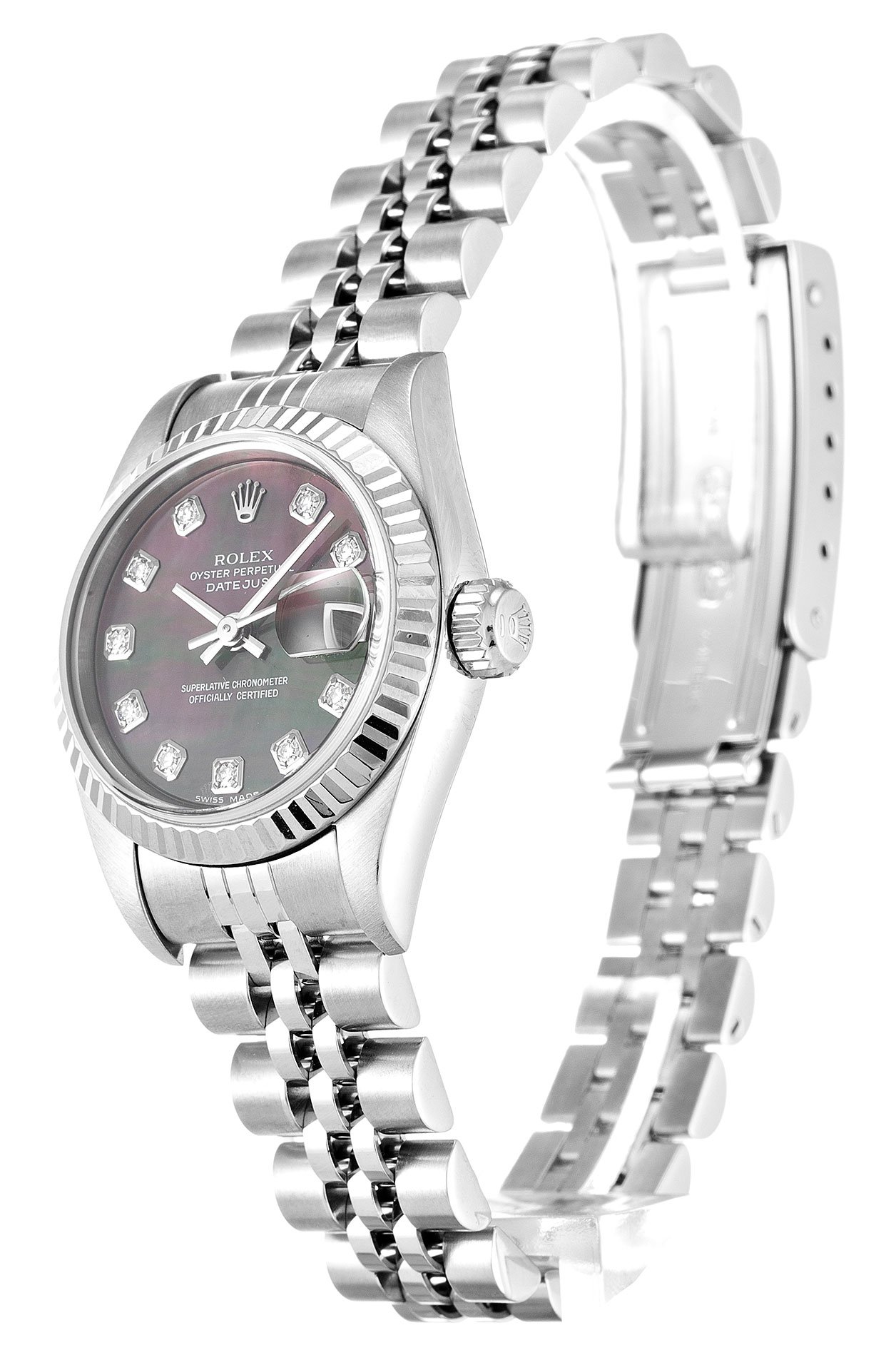 rol€x Datejust Lady Pearl Black-Diamond Dial 79174