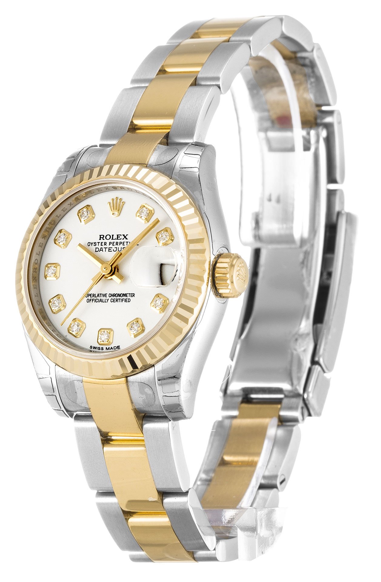 Rolex Datejust Lady White Diamond Dial 179173 - Orolen