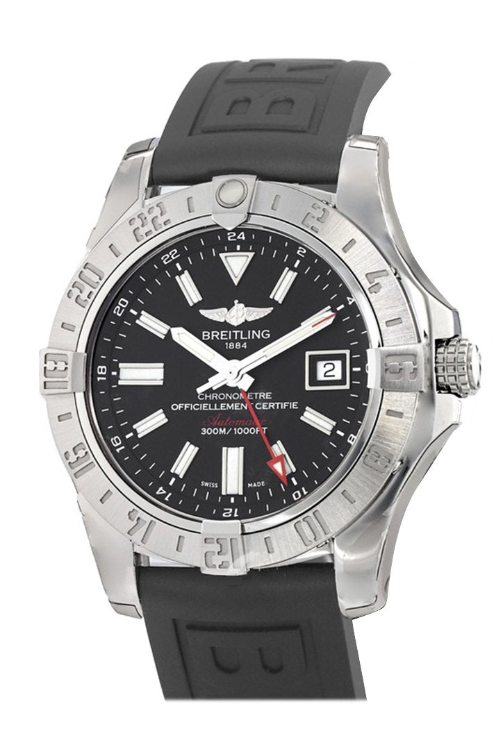 BRE!TLING Avener II GMT Black Dial Men's Watch A3239011-BC35
