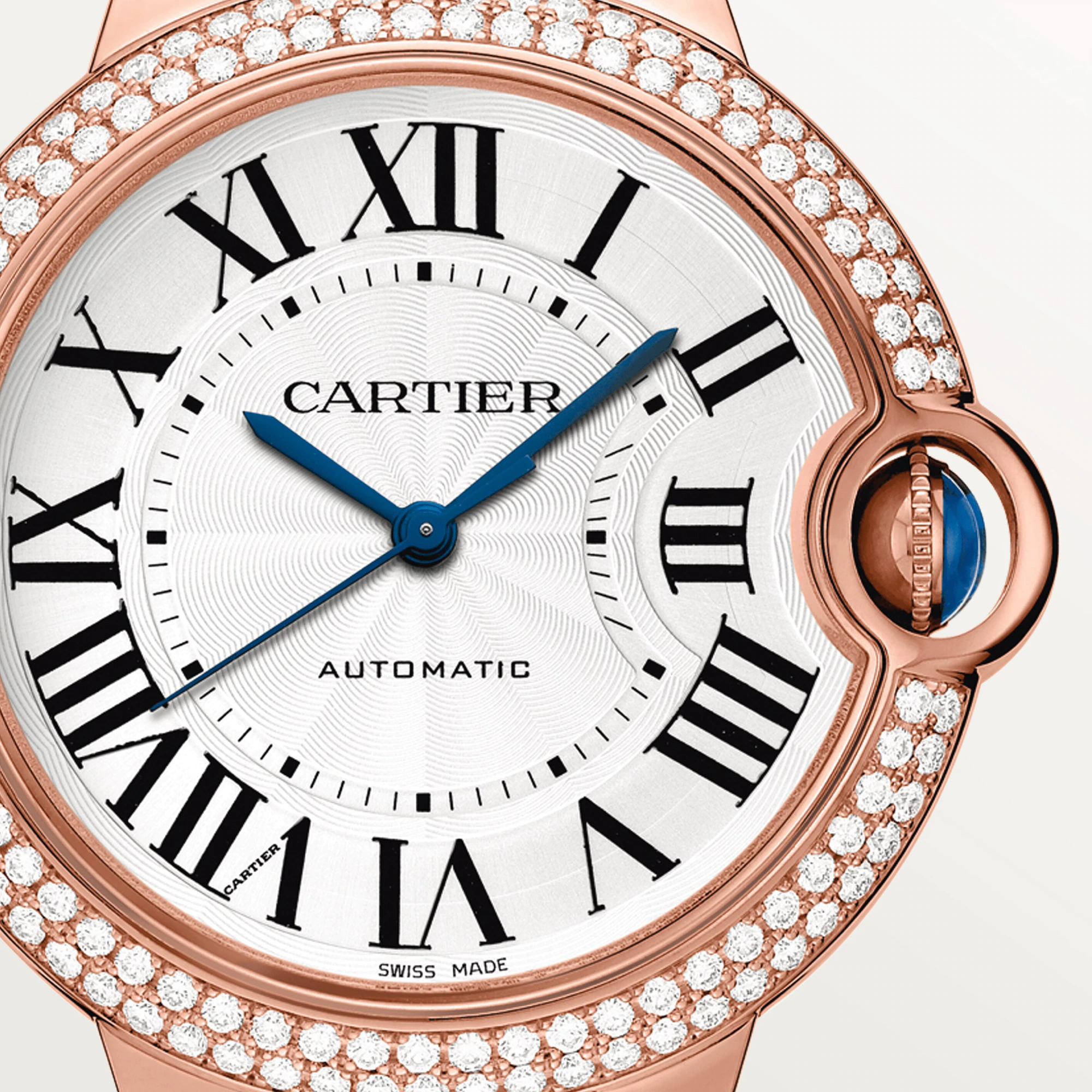 C@RTIER Ballon Bleu 36 mm 18K Rose Gold & Diamond Lady��s Watch, WE900551