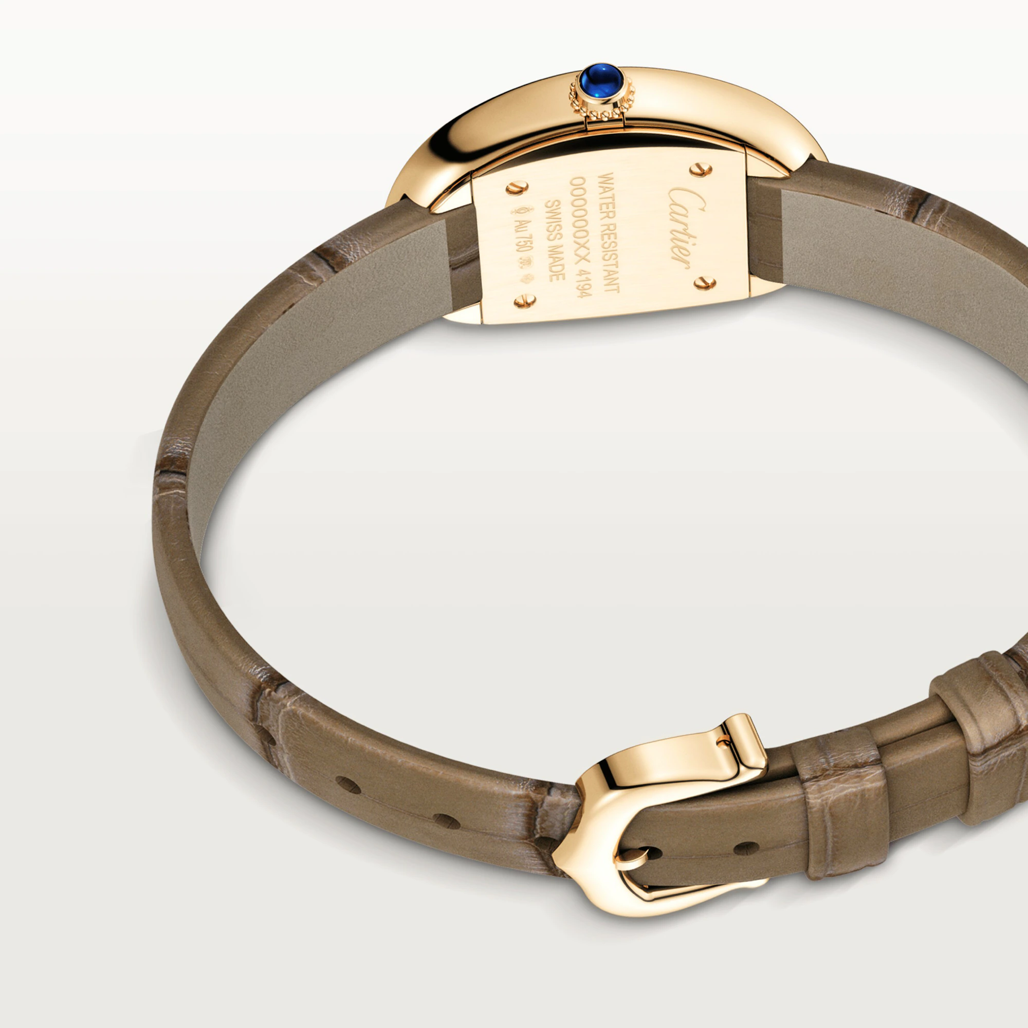 Cartier Baignoire 18K Yellow Gold Ladies Watch, WGBA0007 - Orolen