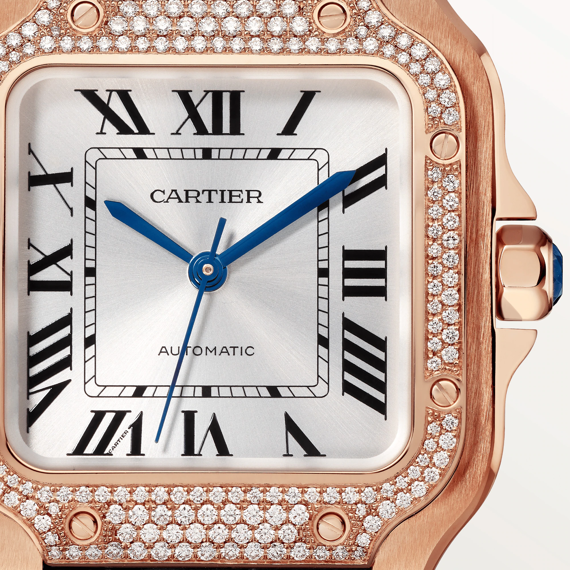 C@RTIER Santos Rose Gold & Diamonds Lady��s Watch, WJSA0012