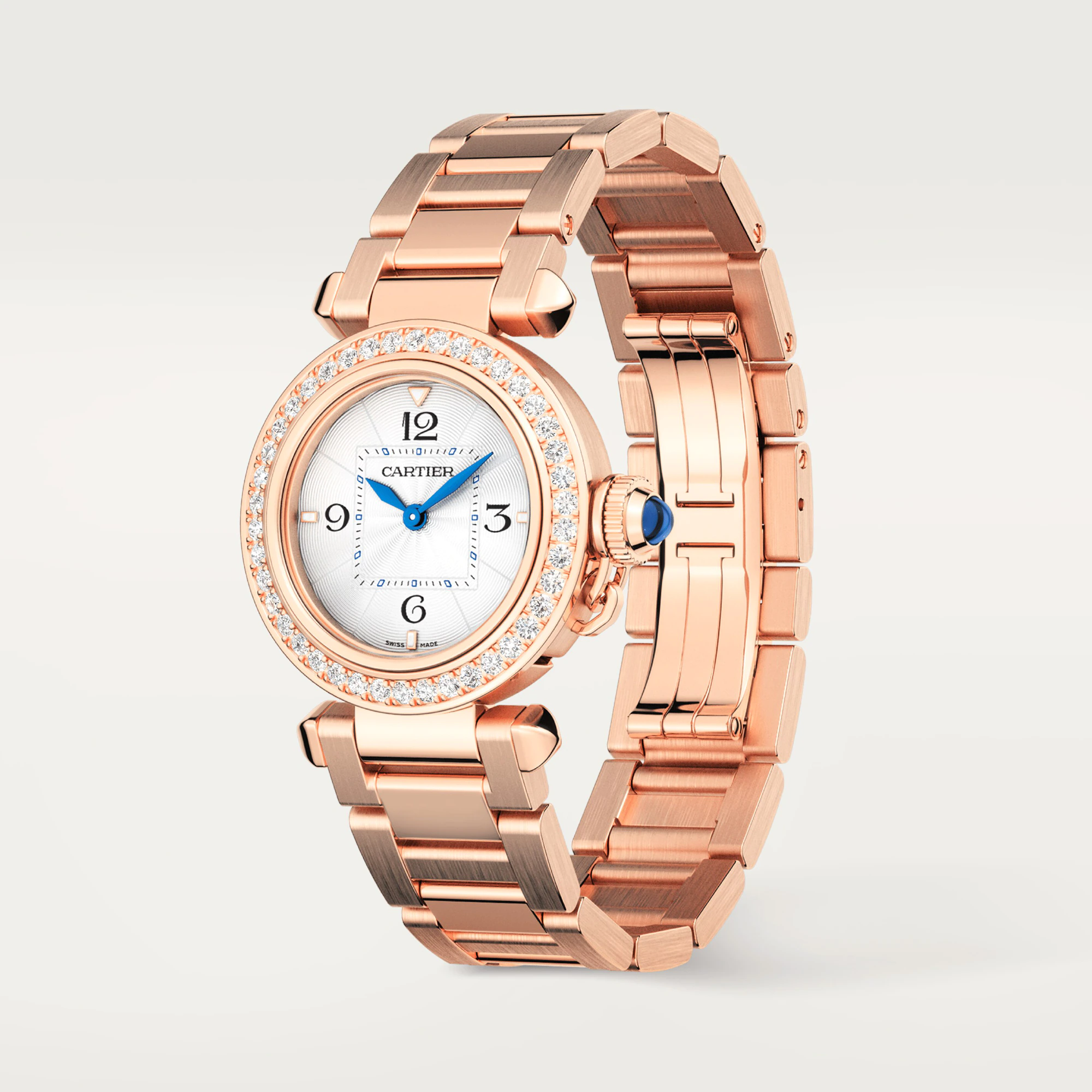 Cartier Pasha 30 mm Rose Gold & Diamonds Lady��s Watch, WJPA0018 - Orolen