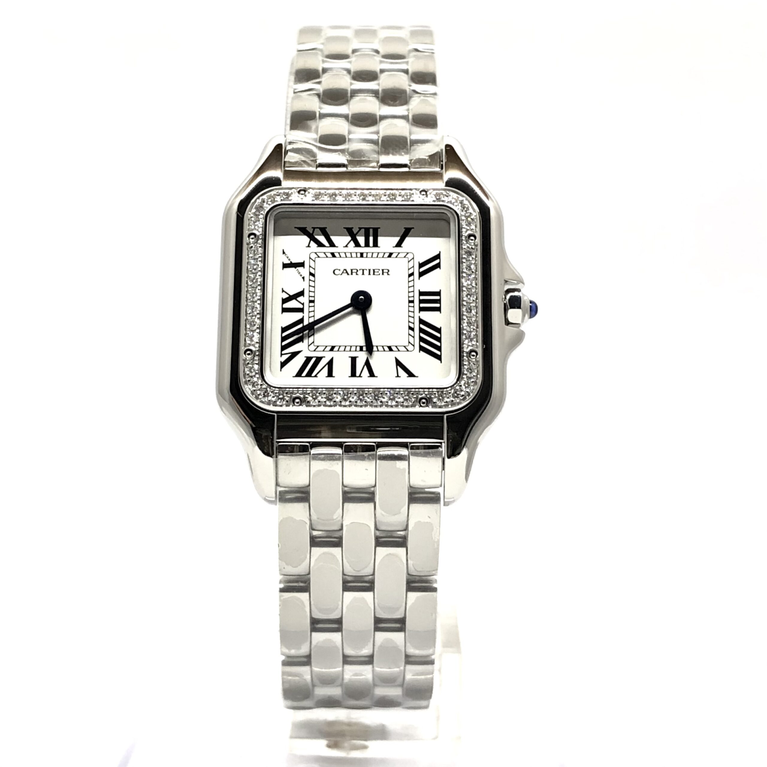 C@RTIER Panth��re Stainless Steel & Diamonds Medium Model Ladies Watch, W4PN0008
