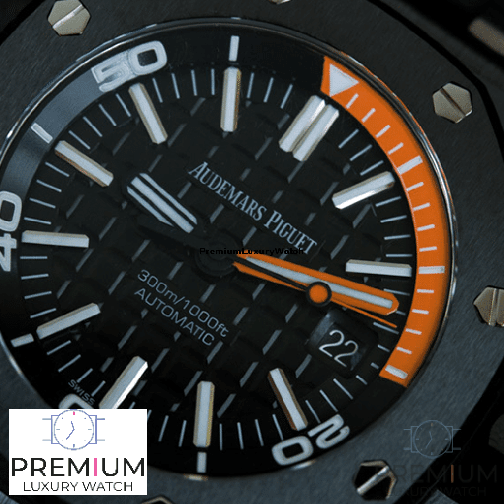 Audemars Piguet Royal Oak Offshore Diver Black 42MM Watch 15707CE - Orolen