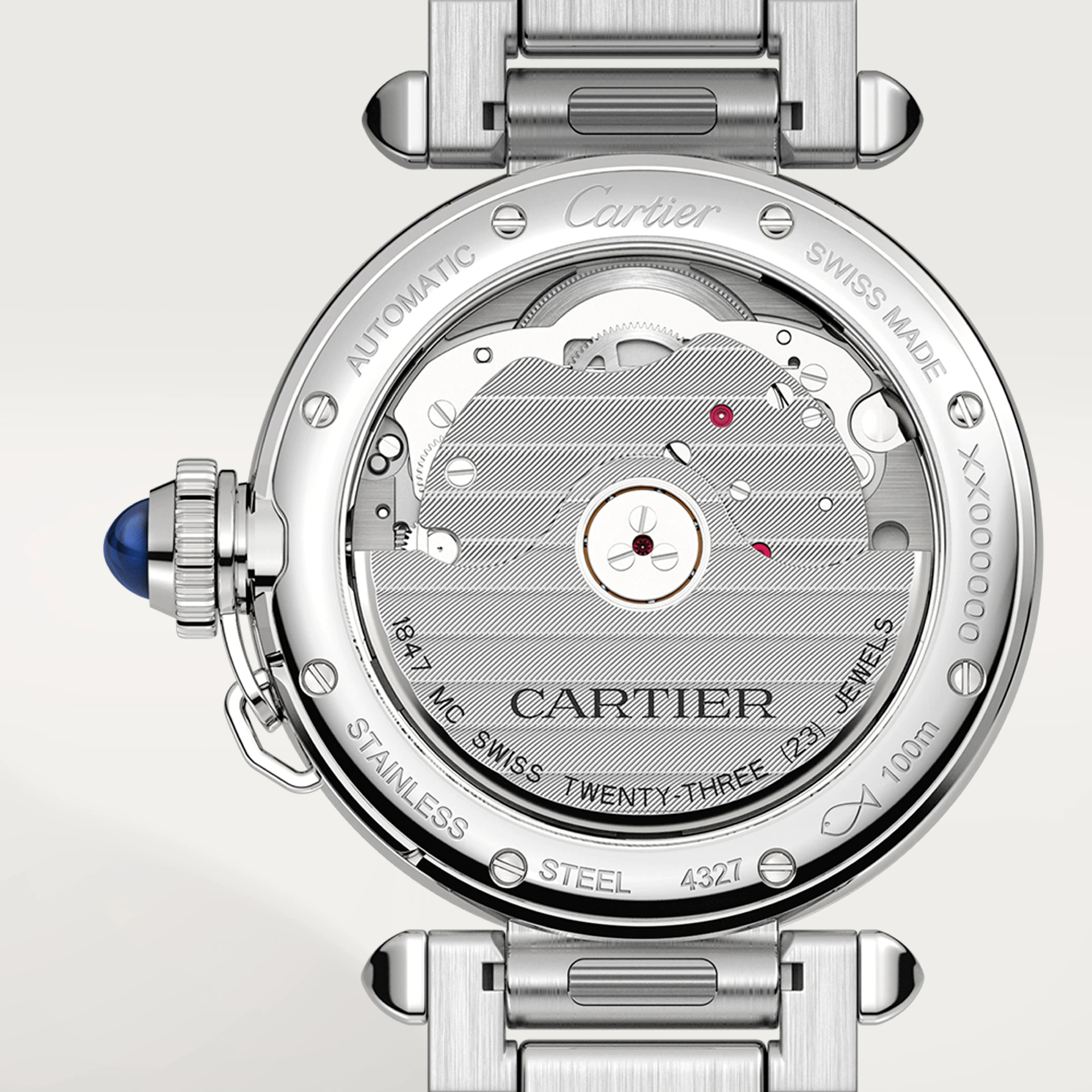 Cartier Pasha de Cartier Stainless Steel Lady��s Watch, WSPA0013 - Orolen