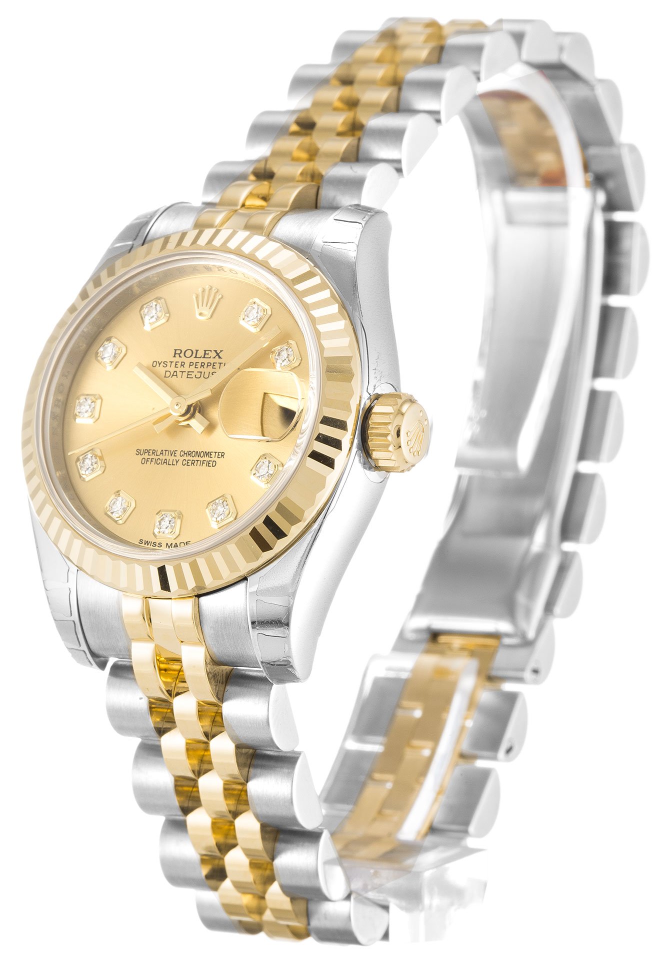 rol€x Datejust Lady Champagne Diamond Dial 179173
