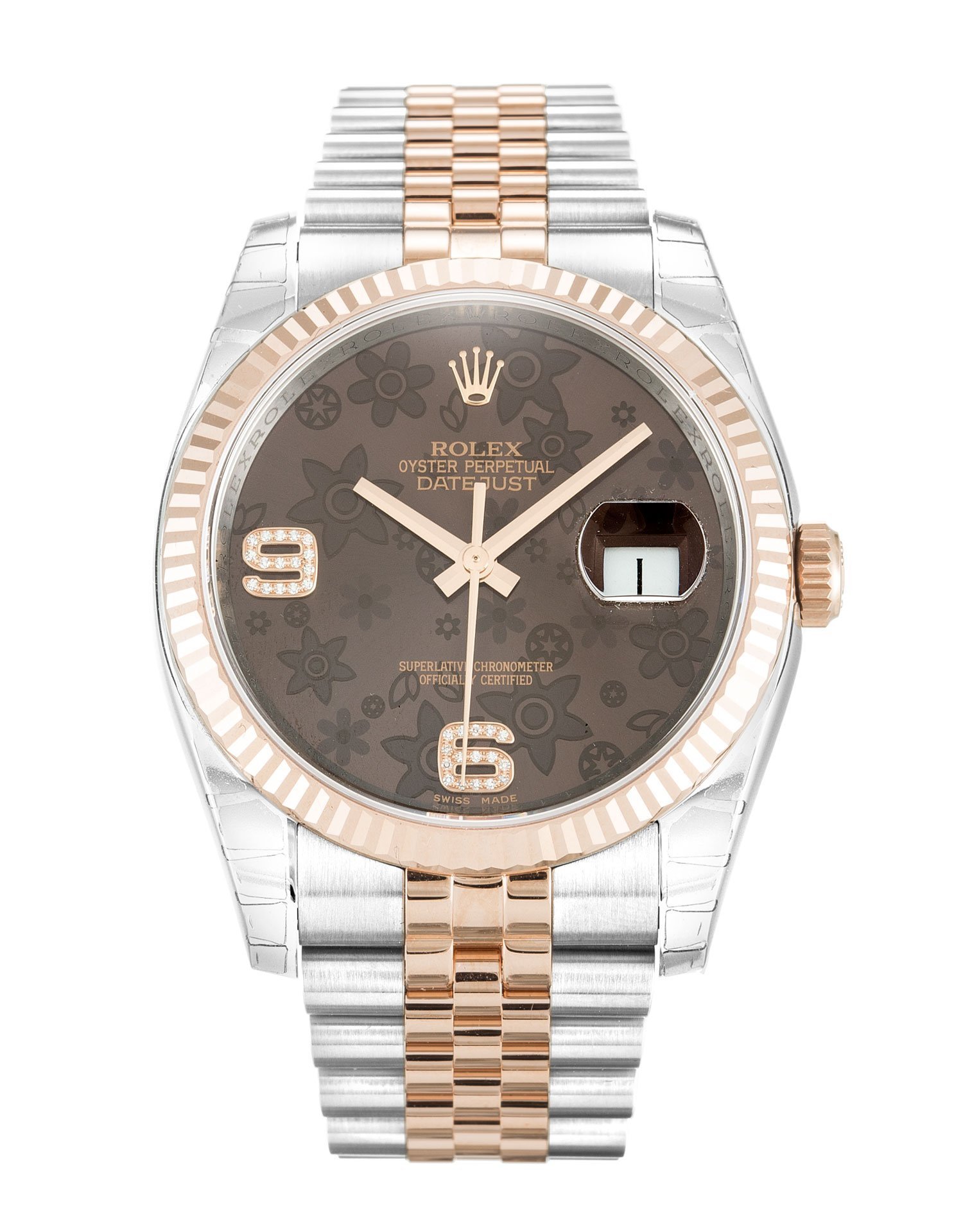 rol€x Datejust Chocolate Floral Diamond Dial 116231