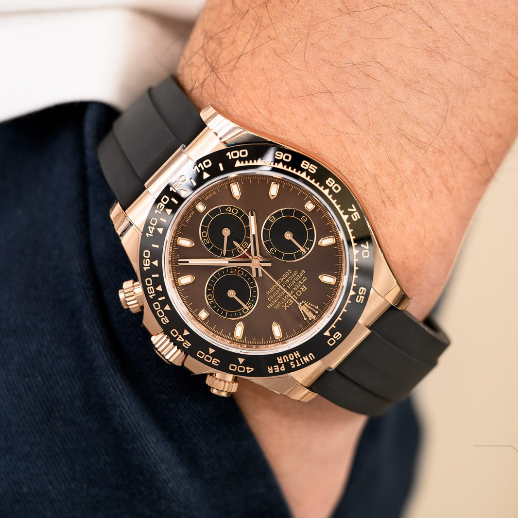 Rolex Cosmograph Daytona Everose Gold Oysterflex M116515LN-0041 - Orolen