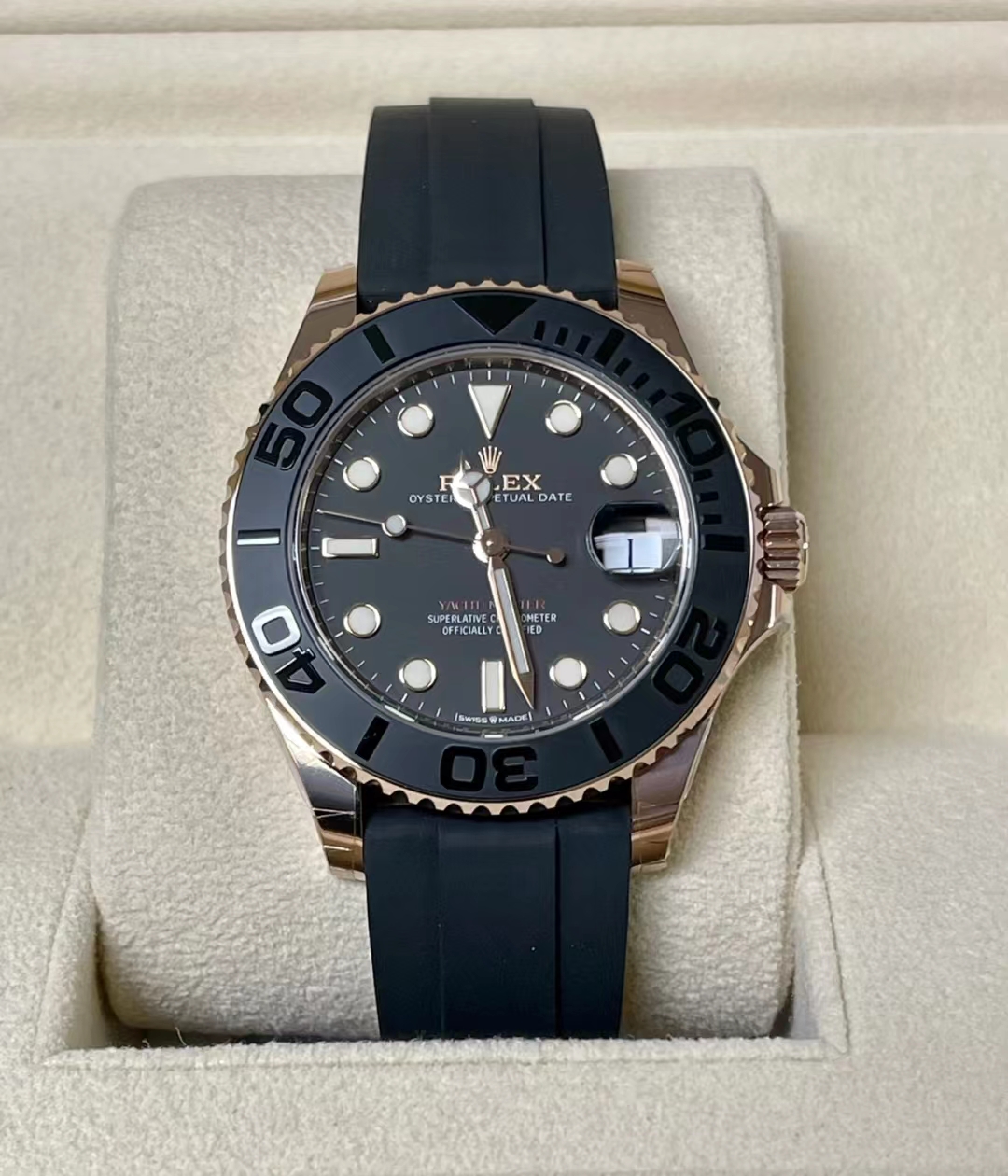 Rolex Black Yacht Prestige m226659 White Gold Black Pan Noodle - Orolen