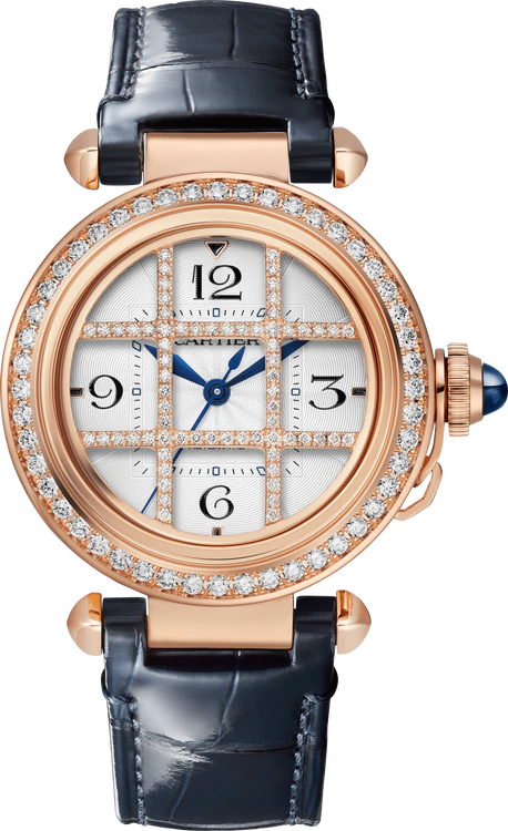 C@RTIER Pasha 35 mm Rose Gold & Diamonds Lady��s Watch, WJPA0020