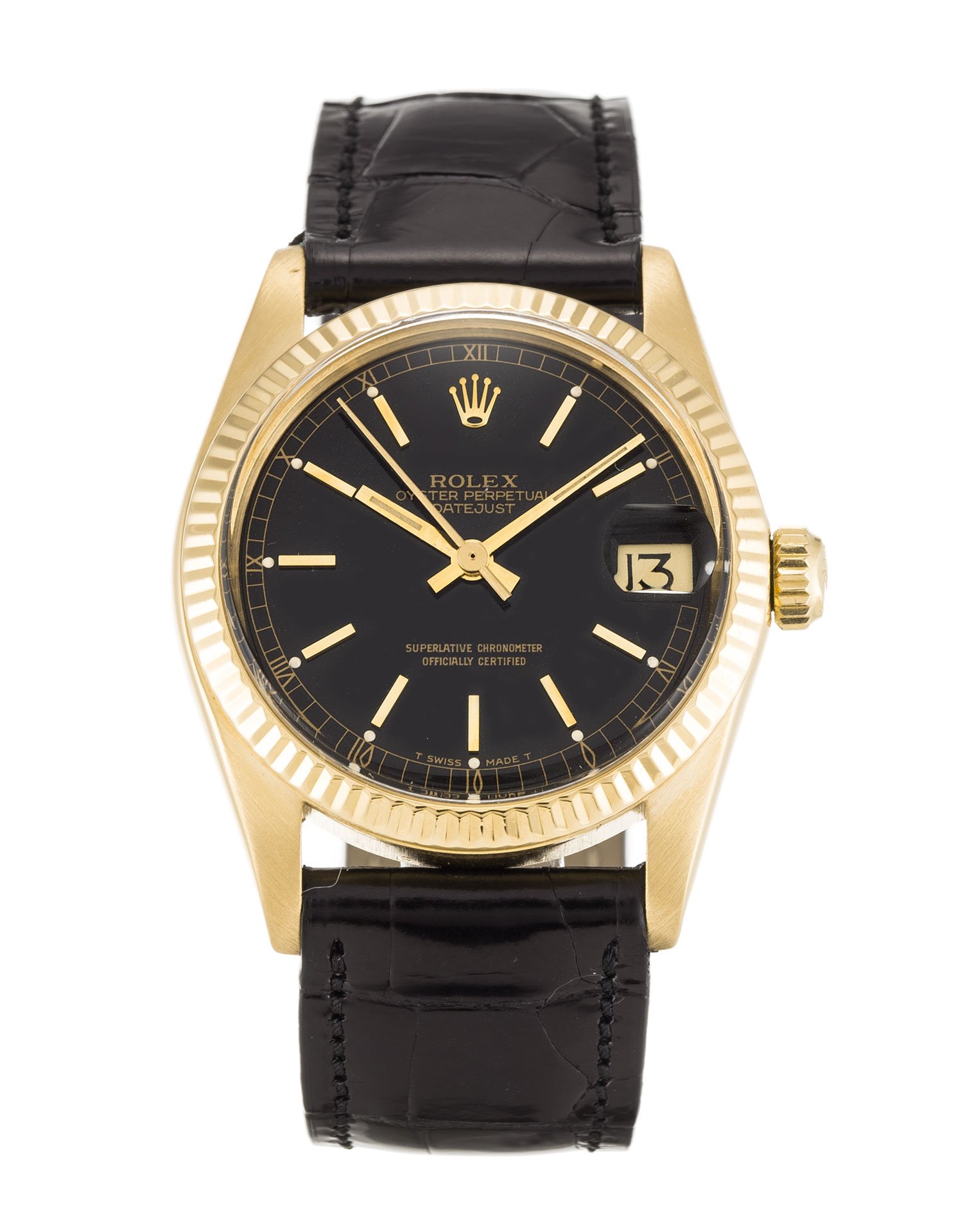 rol€x Datejust Black Dial Mid-Size 6827