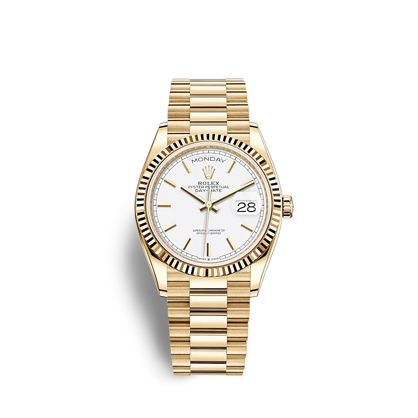 rol€x Day-Date 128238 36mm White