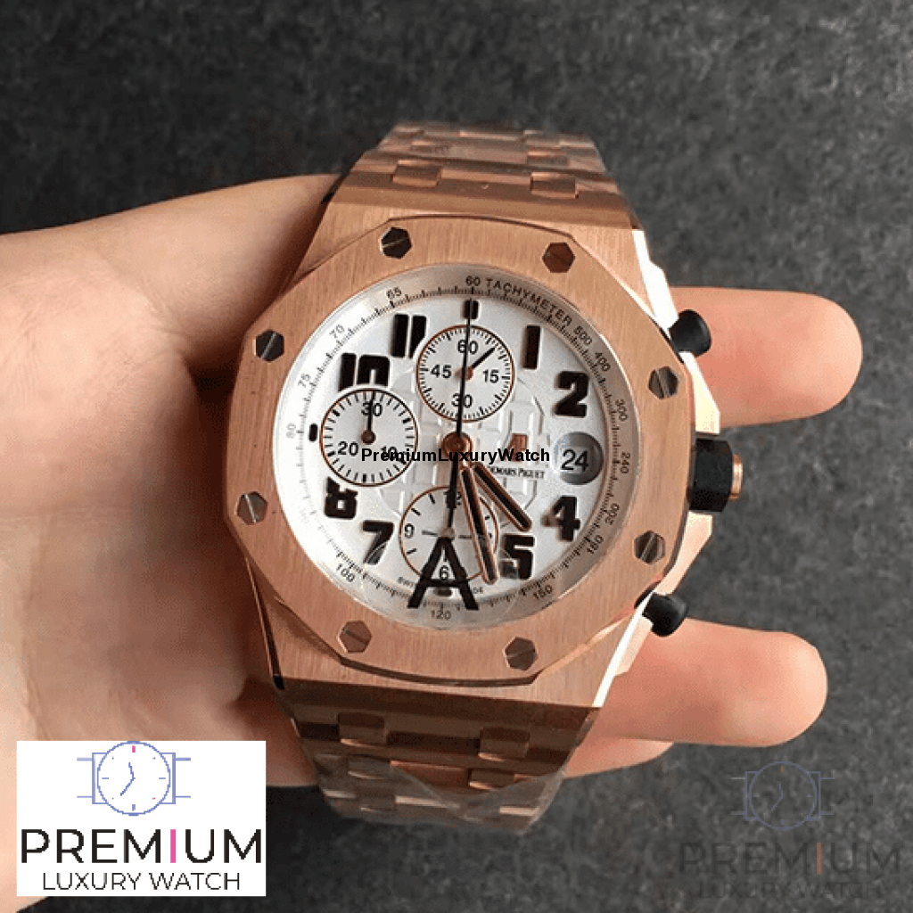 Audemars Piguet Royal Oak Offshore Chronograph 42mm Rose Gold Watch - Orolen