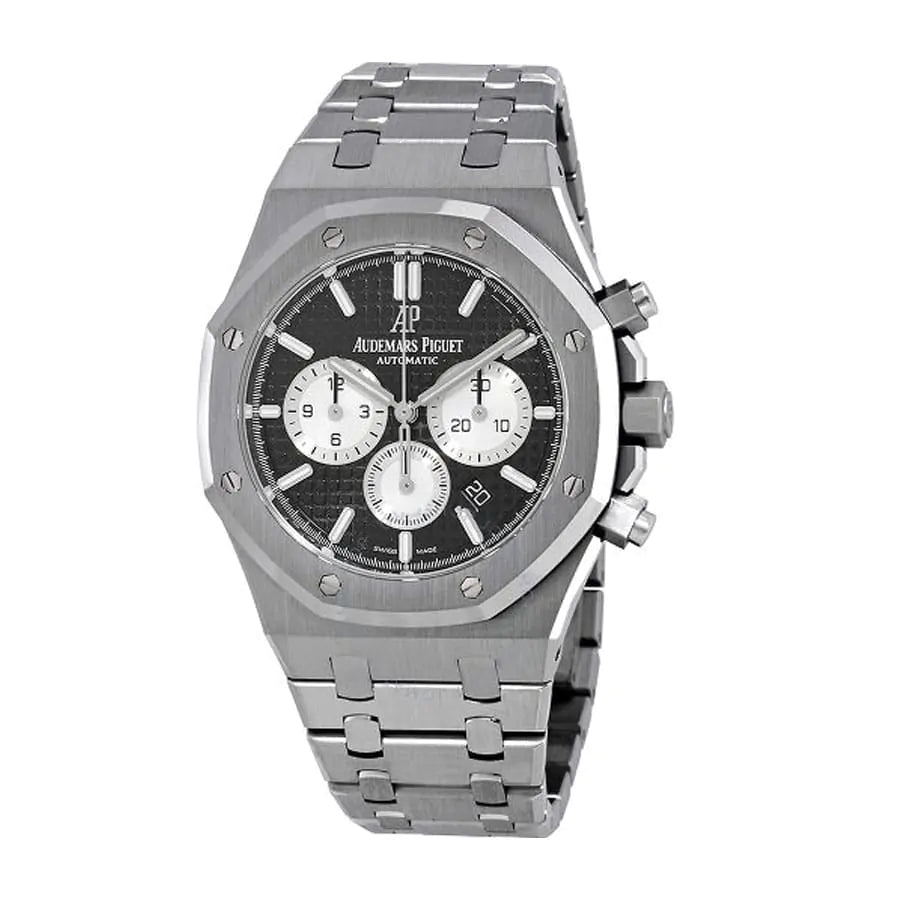 AUDEM@RS P!GUET Royal Oak Chronograph Watch-Black Dial 41mm