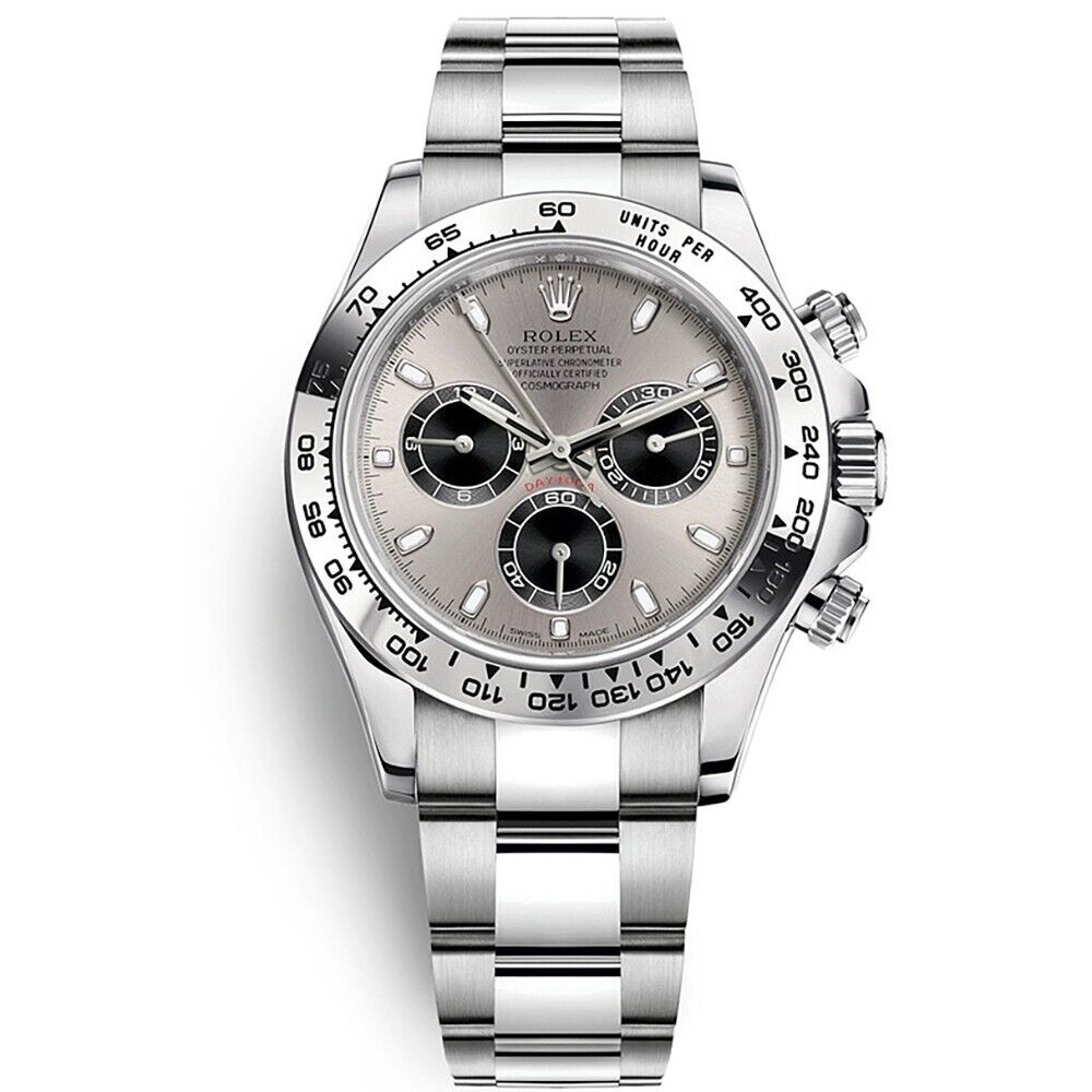 rol€x White Gold Daytona 116509 Steel and Black